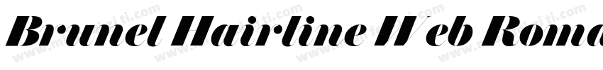 Brunel Hairline Web Roman字体转换